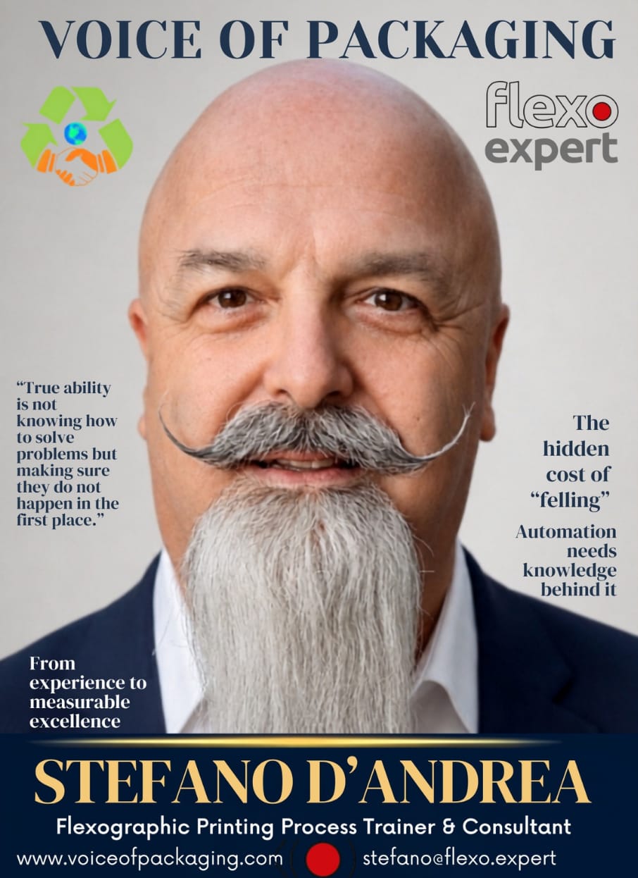 flexographic printing trainer and consultant Stefano d'Andrea d’Andrea